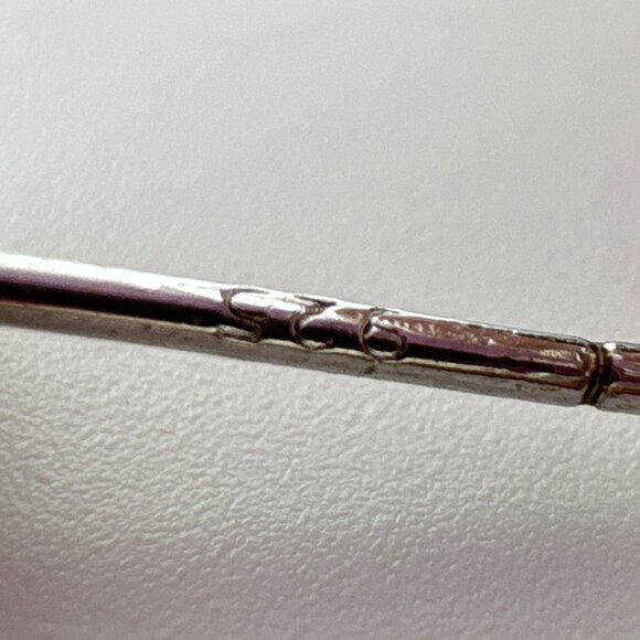 VTG Sterling Silver 925 Cubic Zirconia Stud Earrings Butterfly Closure One Size - Picture 9 of 10